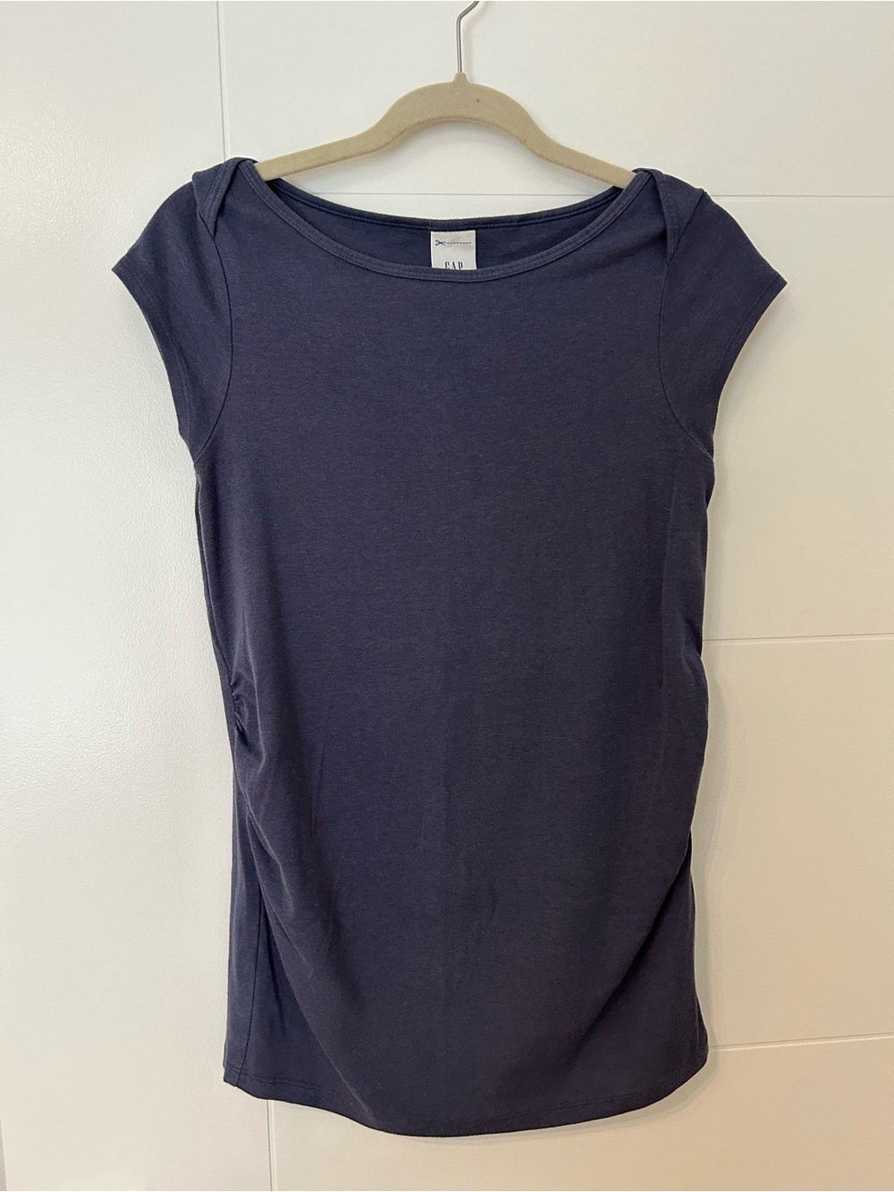 GAP Maternity Women's Navy Cap Sleeve Tee